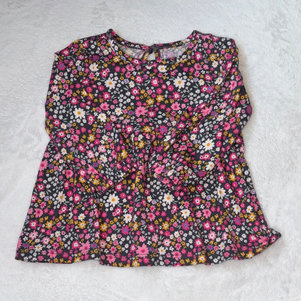 George Colorful Floral long sleeve shirt 6-12 months